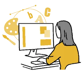 デザイナーのイメージイラスト